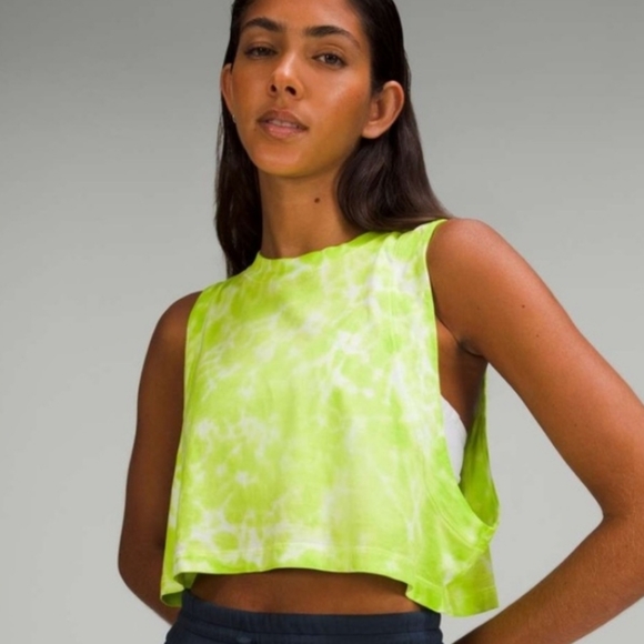 lululemon athletica Tops - NWT All Yours Cropped Cotton Tank Tie Die